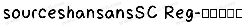 sourceshansansSC Reg字体转换